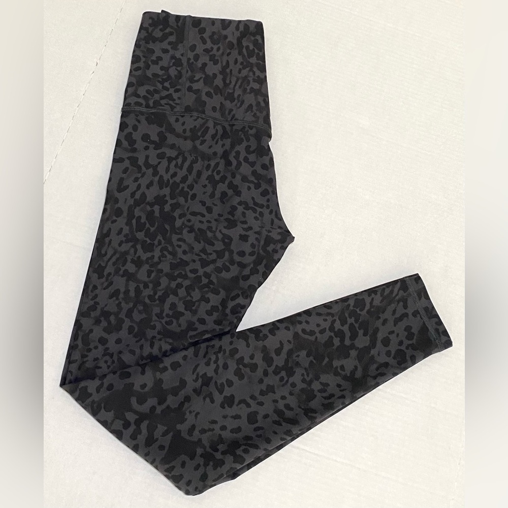 Old Navy Active Womens S Animal Print Black Leggings Boho Fall Activewear Sporty